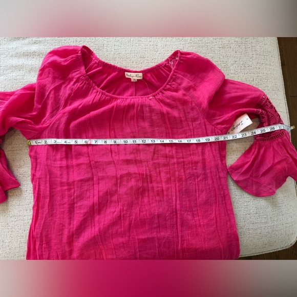 BNWT Pink Boho Dress with Lace Sleeves seems smaller for 1x - Picture 6 of 6